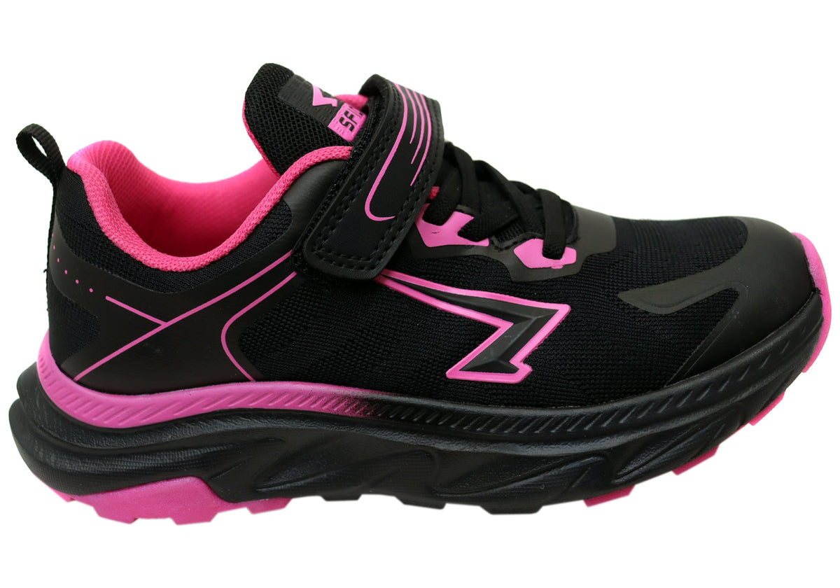 Sfida Dash Kids Girls Comfortable Adjustable Strap Athletic Shoes