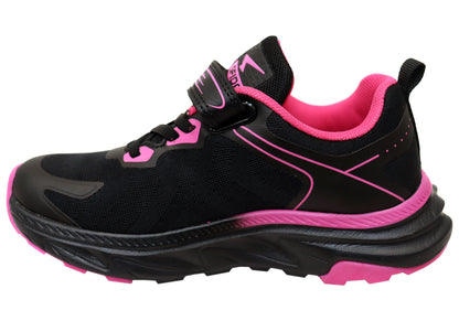 Sfida Dash Kids Girls Comfortable Adjustable Strap Athletic Shoes