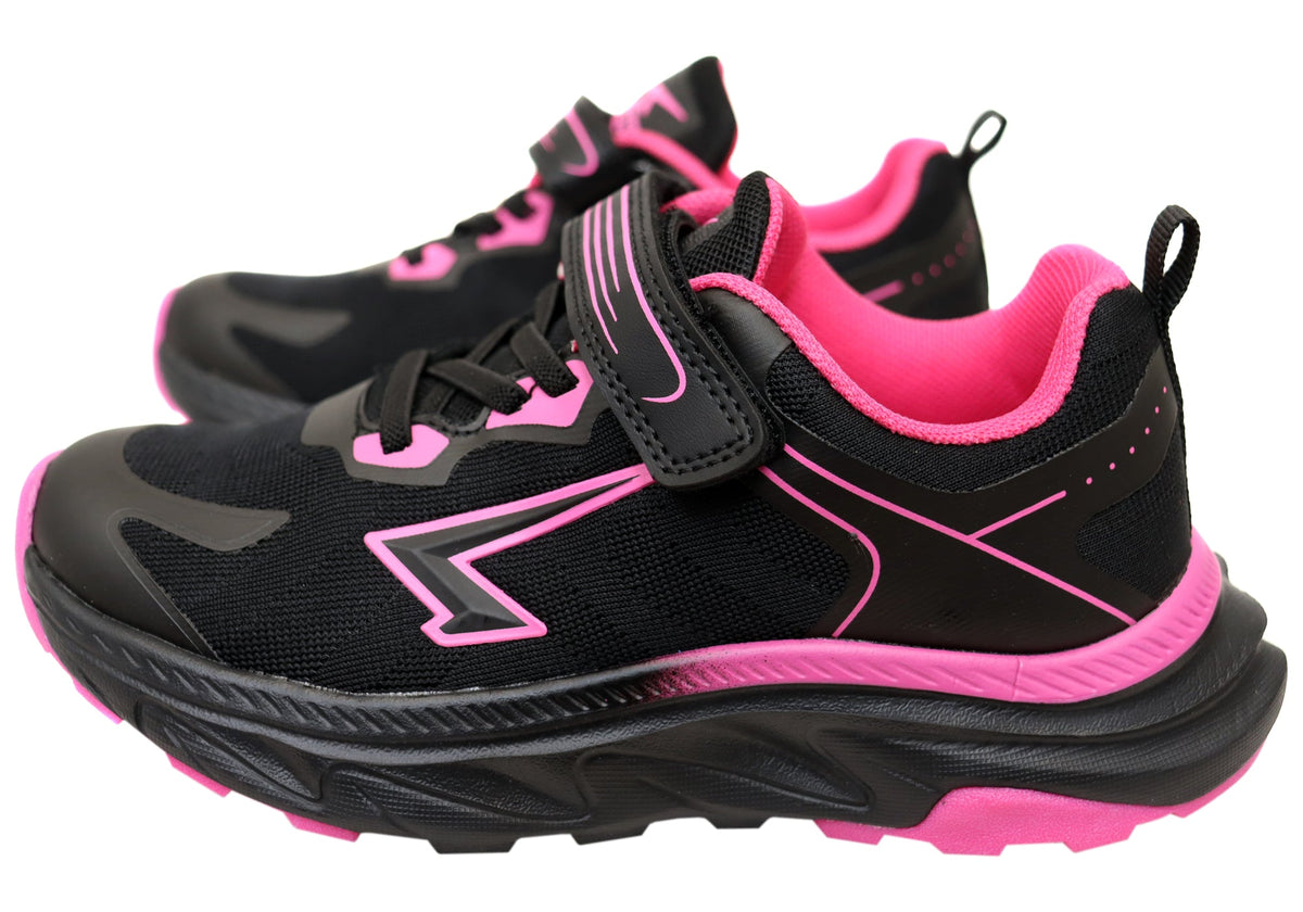 Sfida Dash Kids Girls Comfortable Adjustable Strap Athletic Shoes