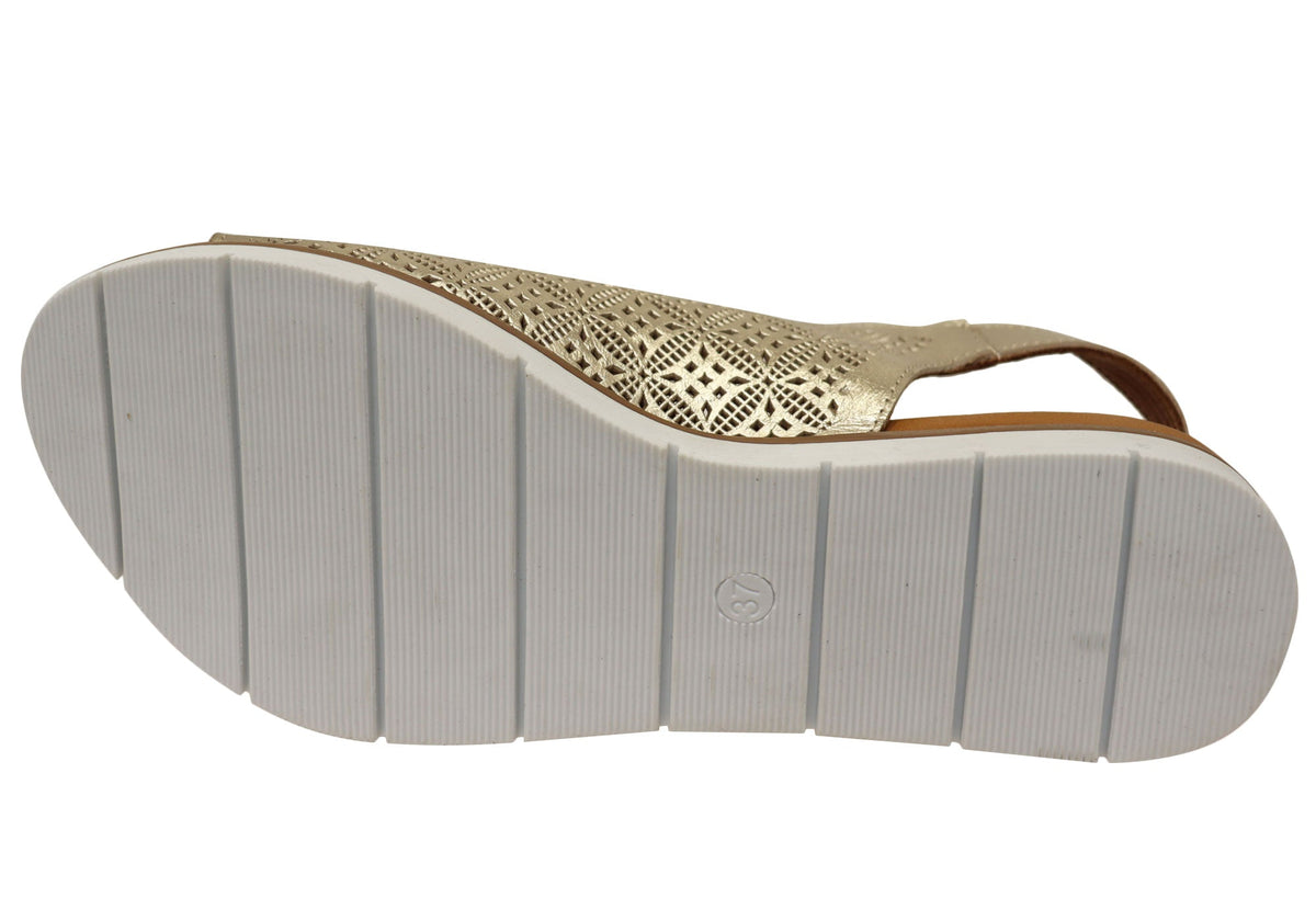 Orizonte Fleurflex Womens Comfortable European Leather Sandals