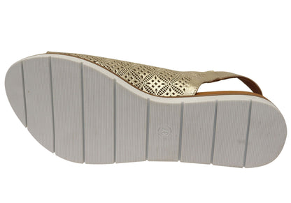 Orizonte Fleurflex Womens Comfortable European Leather Sandals
