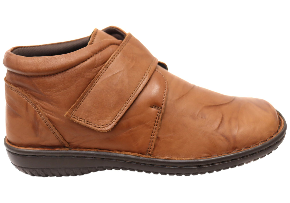 Cabello Comfort 5240-27 Womens Wide Fit Comfortable Leather Boots