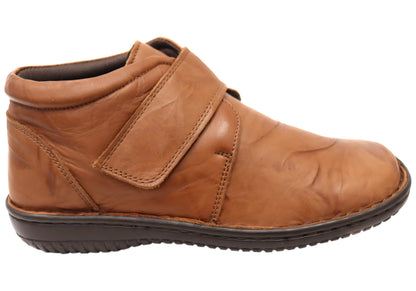 Cabello Comfort 5240-27 Womens Wide Fit Comfortable Leather Boots