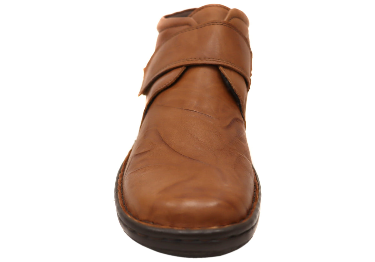Cabello Comfort 5240-27 Womens Wide Fit Comfortable Leather Boots