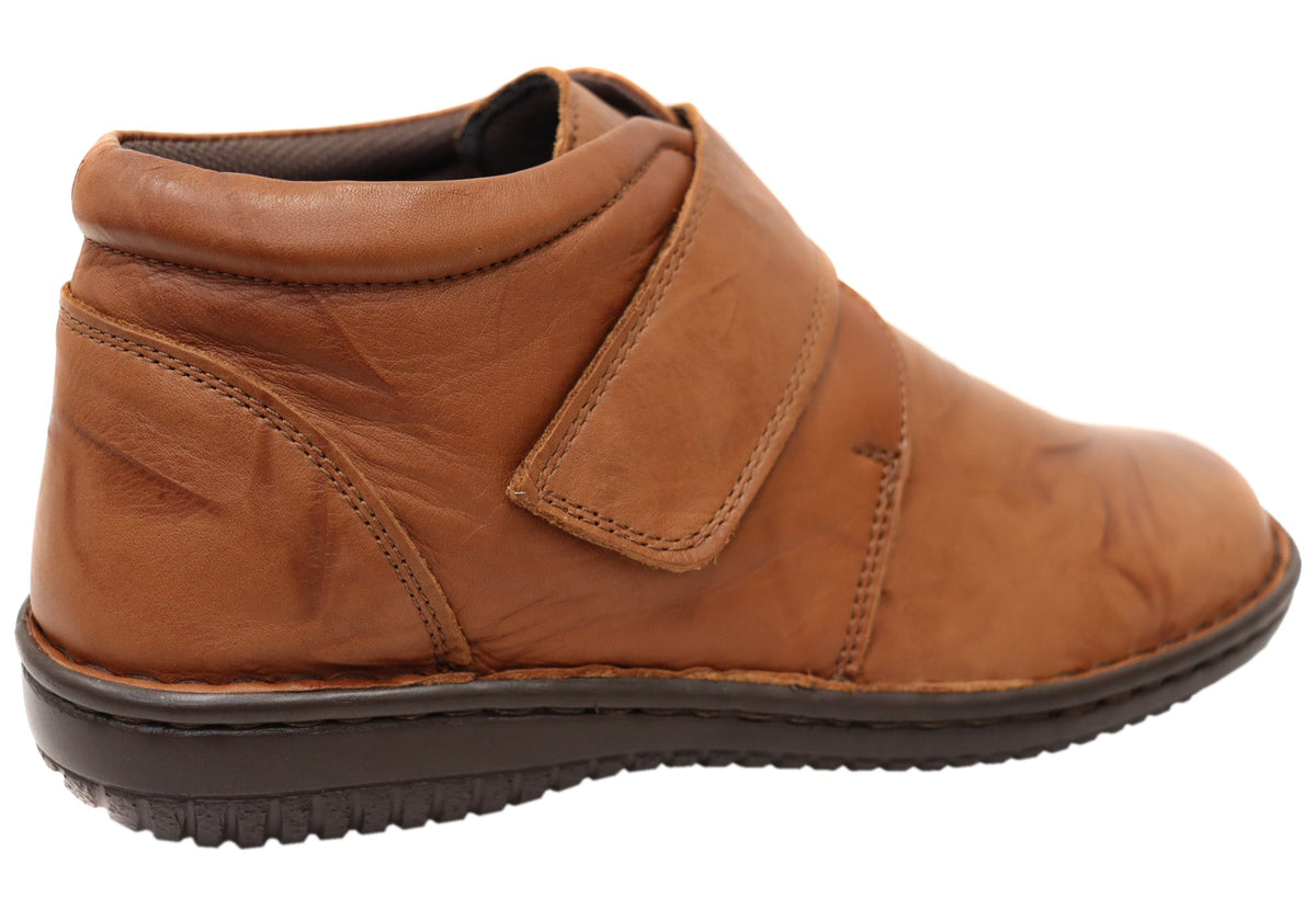 Cabello Comfort 5240-27 Womens Wide Fit Comfortable Leather Boots