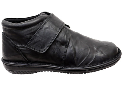 Cabello Comfort 5240-27 Womens Wide Fit Comfortable Leather Boots