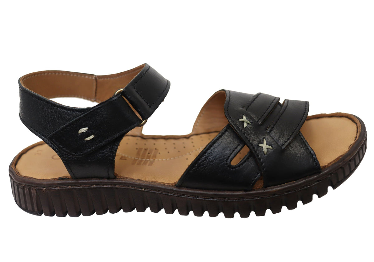 Orizonte Breezewalk Womens Comfortable European Leather Sandals