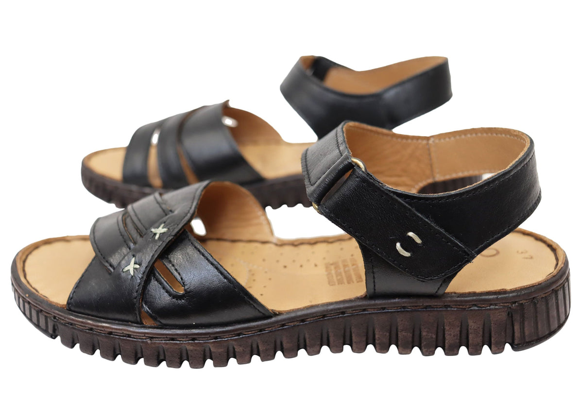 Orizonte Breezewalk Womens Comfortable European Leather Sandals