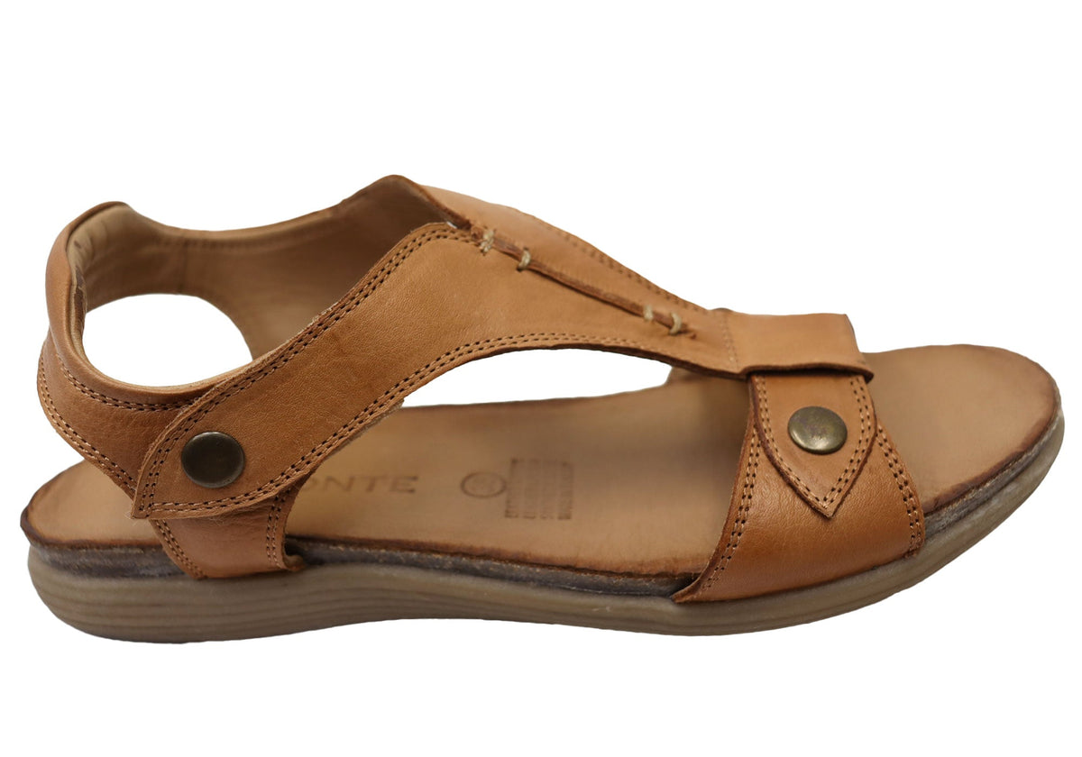 Orizonte Sienastep Womens Comfortable European Leather Sandals