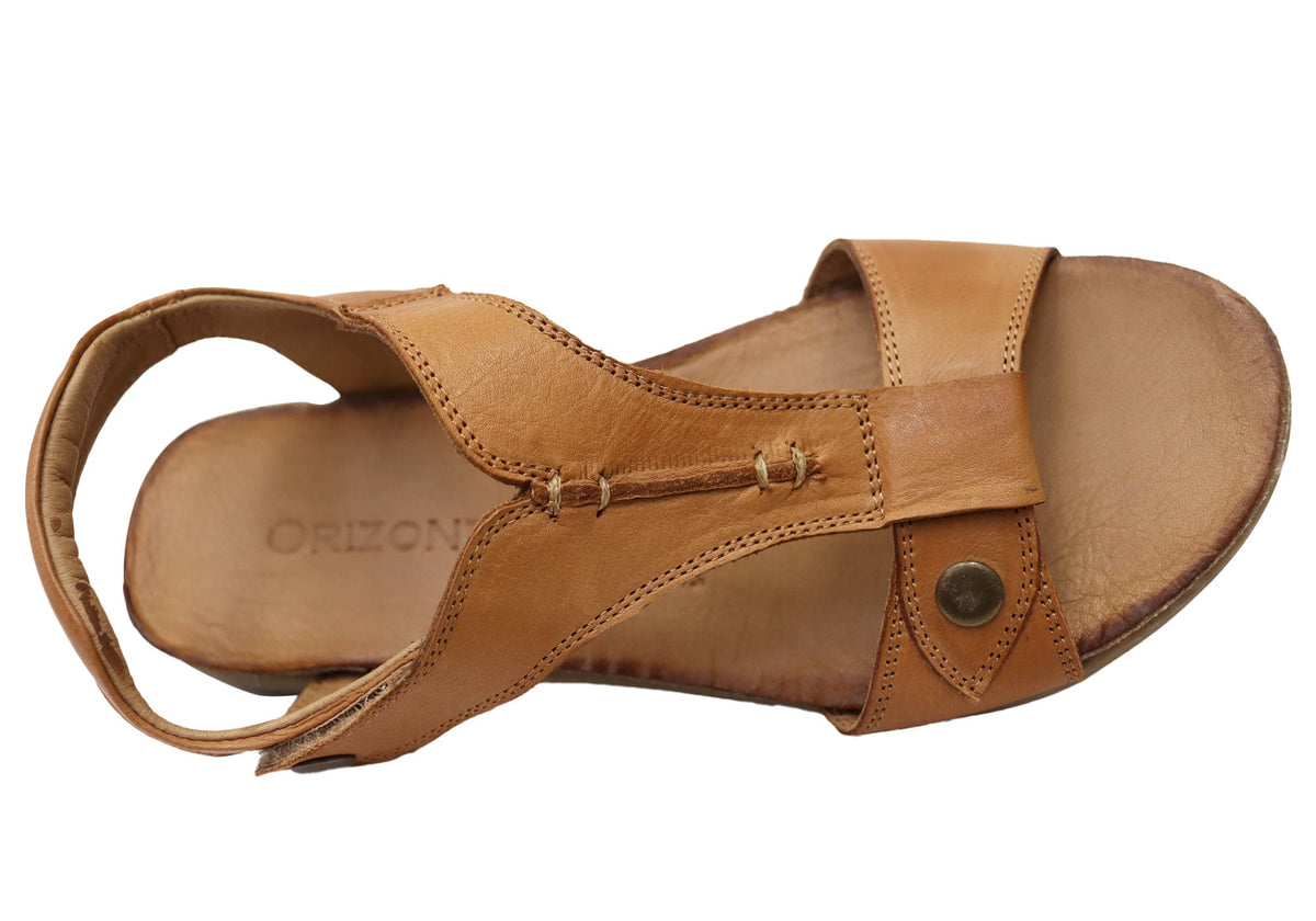 Orizonte Sienastep Womens Comfortable European Leather Sandals