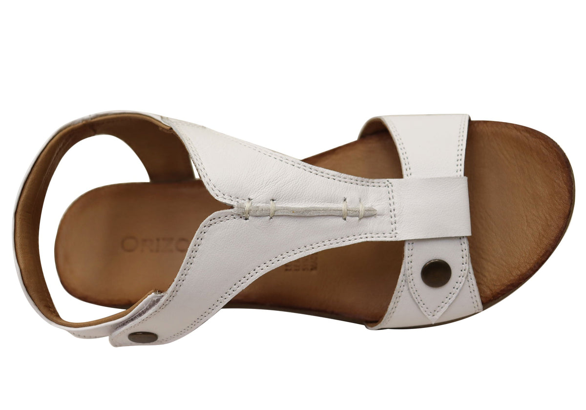 Orizonte Sienastep Womens Comfortable European Leather Sandals