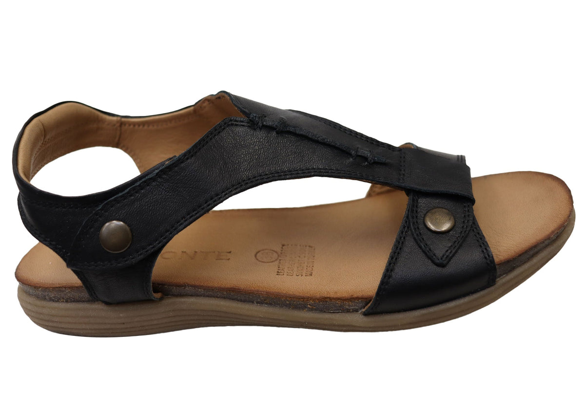 Orizonte Sienastep Womens Comfortable European Leather Sandals