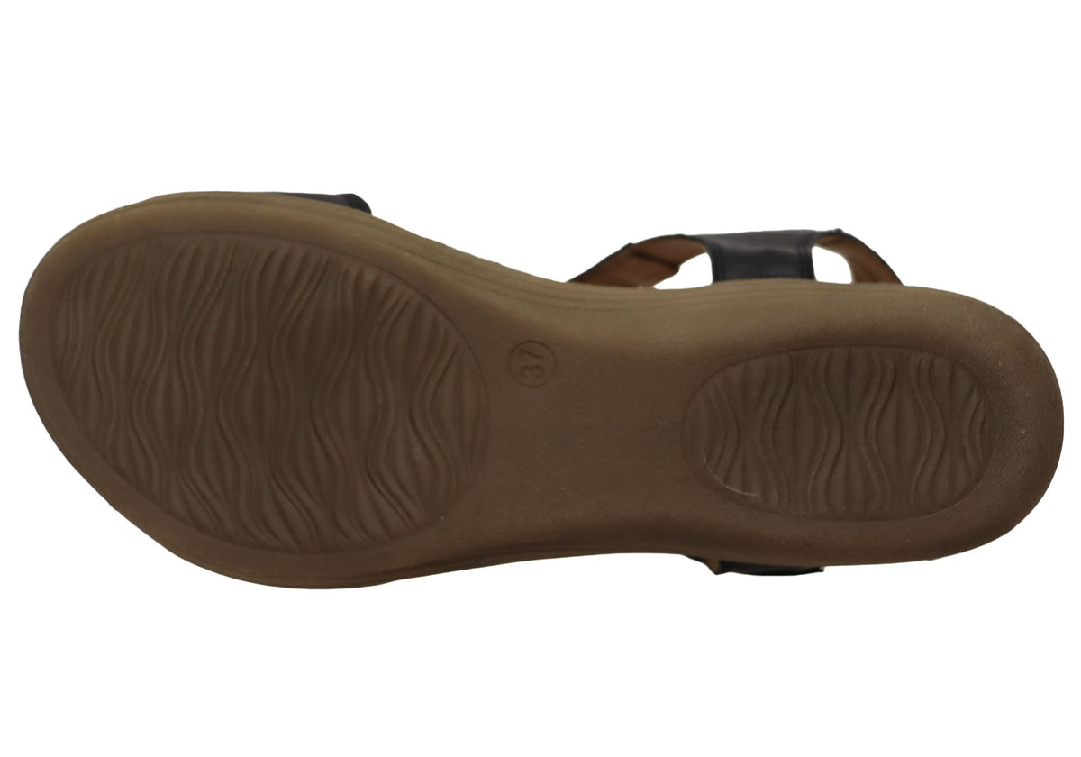 Orizonte Sienastep Womens Comfortable European Leather Sandals