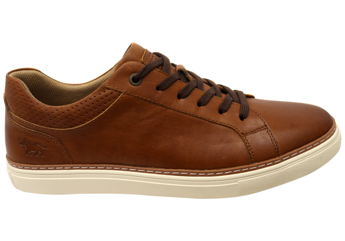 Wild Rhino Bolton Mens Comfortable Leather Lace Up Casual Shoes