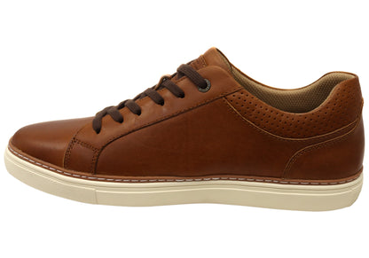 Wild Rhino Bolton Mens Comfortable Leather Lace Up Casual Shoes
