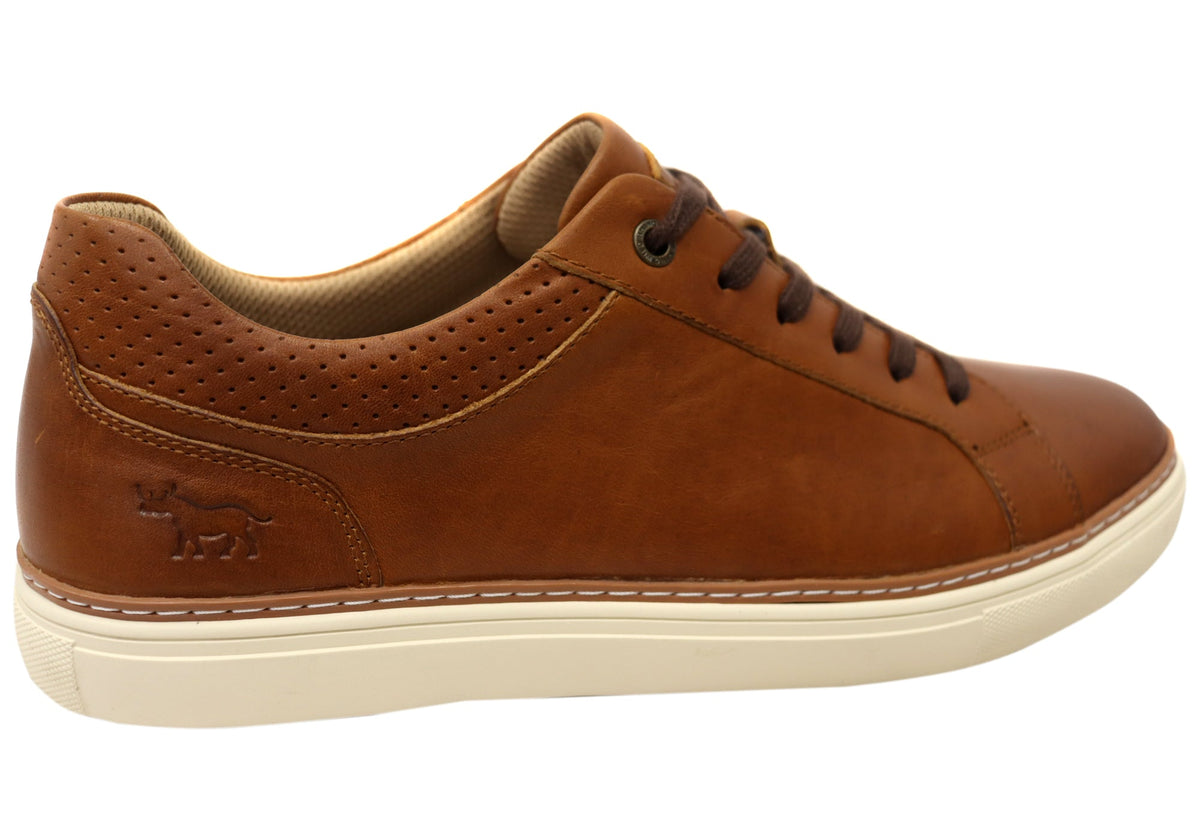 Wild Rhino Bolton Mens Comfortable Leather Lace Up Casual Shoes