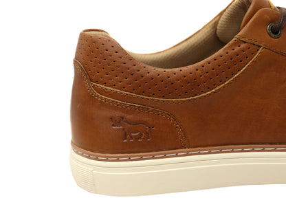 Wild Rhino Bolton Mens Comfortable Leather Lace Up Casual Shoes