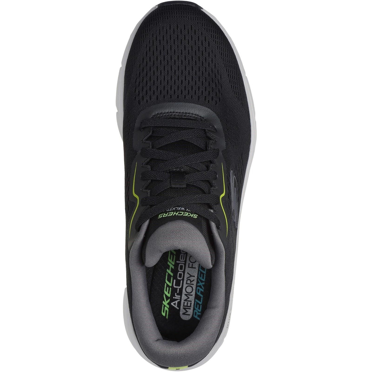 Men's Wide Fit Skechers 232714 D'lux Walker 2.0 Swave Trainers