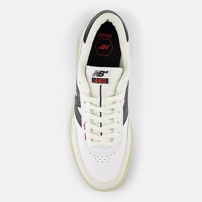 New Balance Numeric 440 V2 White Black Red Shoes