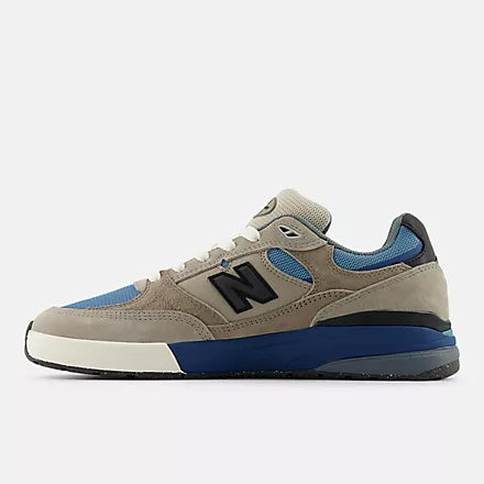 New Balance Numeric 933 Andrew Reynolds Mushroom / Blue Shoes